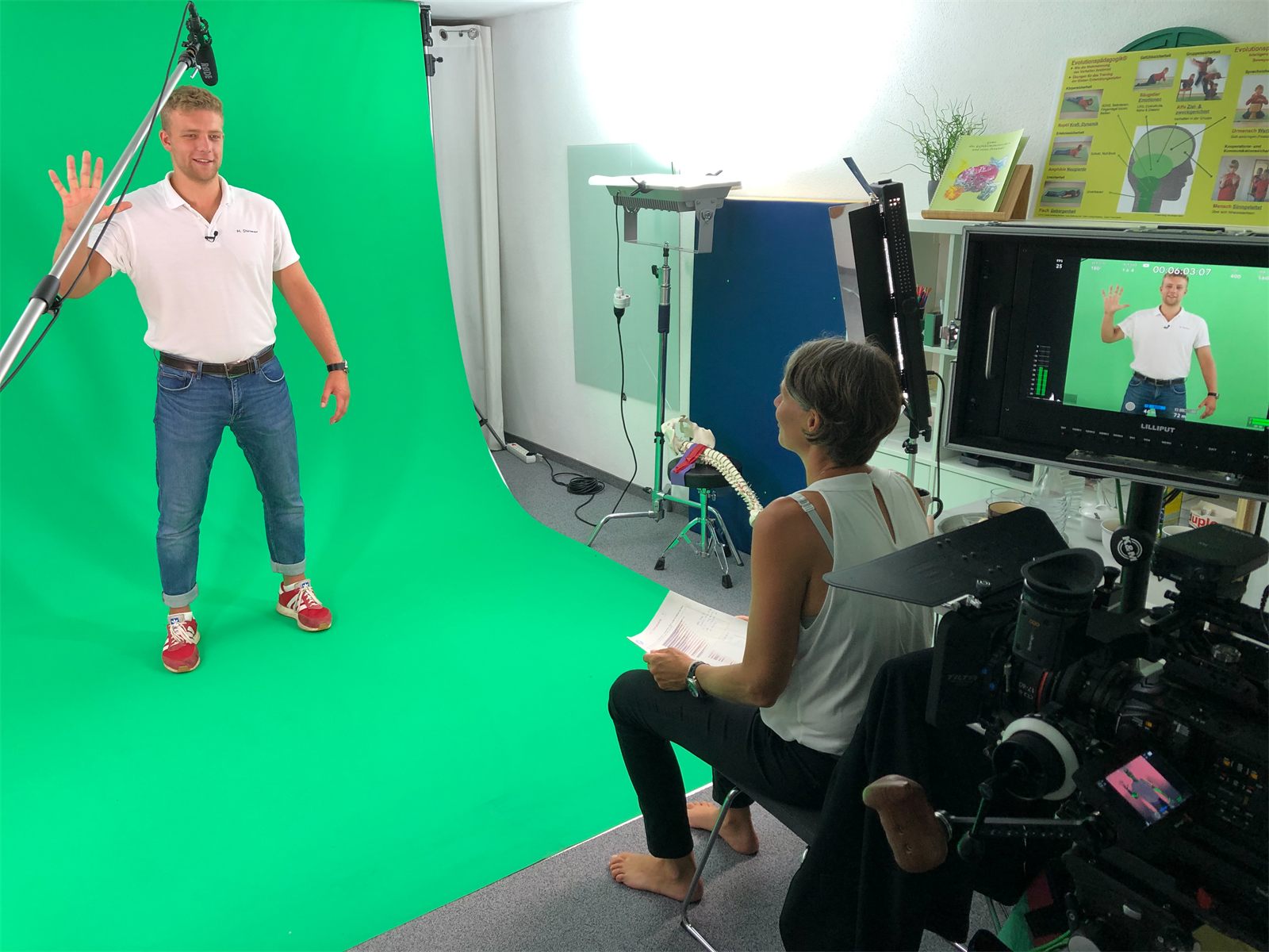 Cornelia und Henri Dittmar bei der Videoproduktion im eigenen Studio